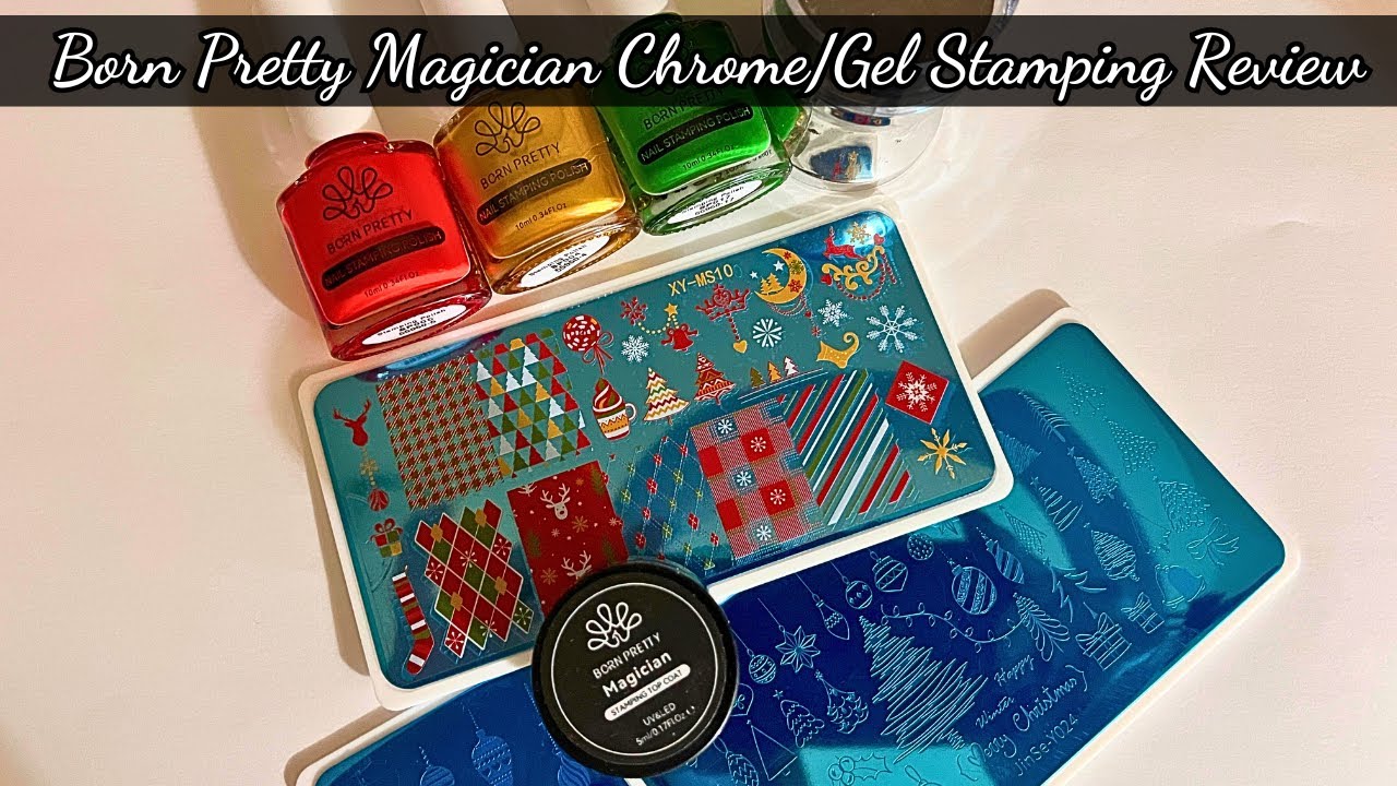 Born Pretty Magician Chrome Powder Stamping | DIY Gel Nails & New Product Review