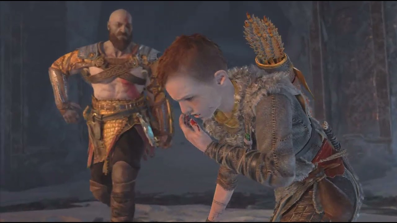 God of war4 part 9, Beating up gods
