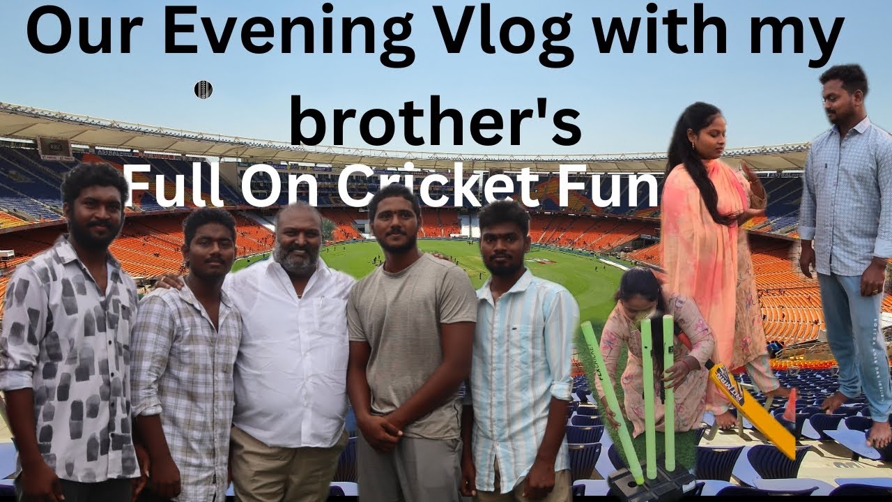 Our Evening Vlog with my brother's❤️‍🩹 #comedy #cricket #funny #brother #teluguvlogs 