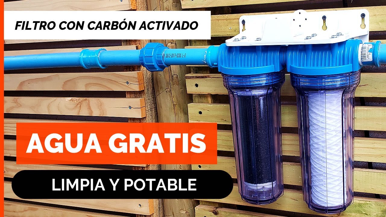 CÓMO FILTRAR AGUA DE POZO 💦 Instalar Purificador de agua de doble Filtro con CARBÓN ACTIVADO