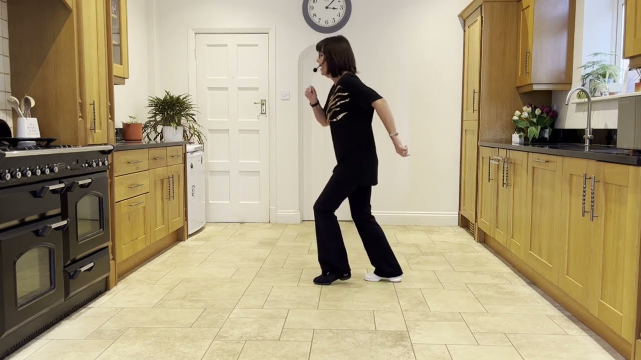 Jersey Boys Line Dance Demo & Practice with Music & Instruction