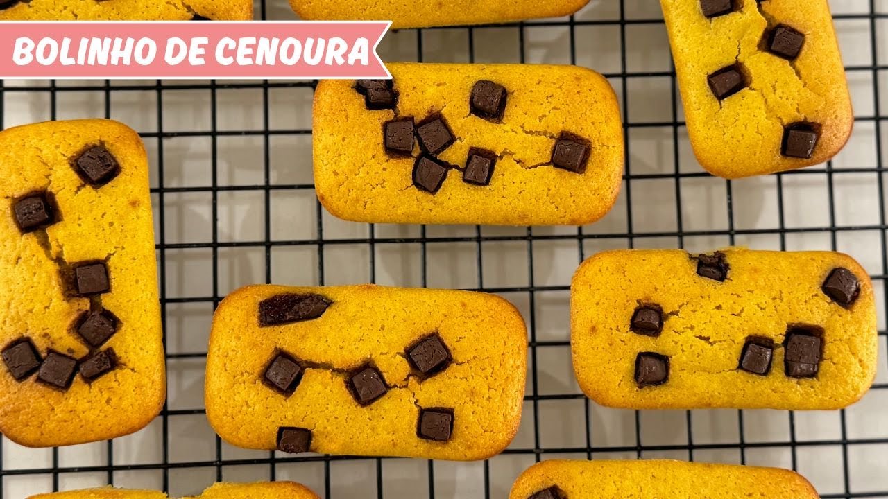 BOLINHO DE CENOURA para lancheira escolar