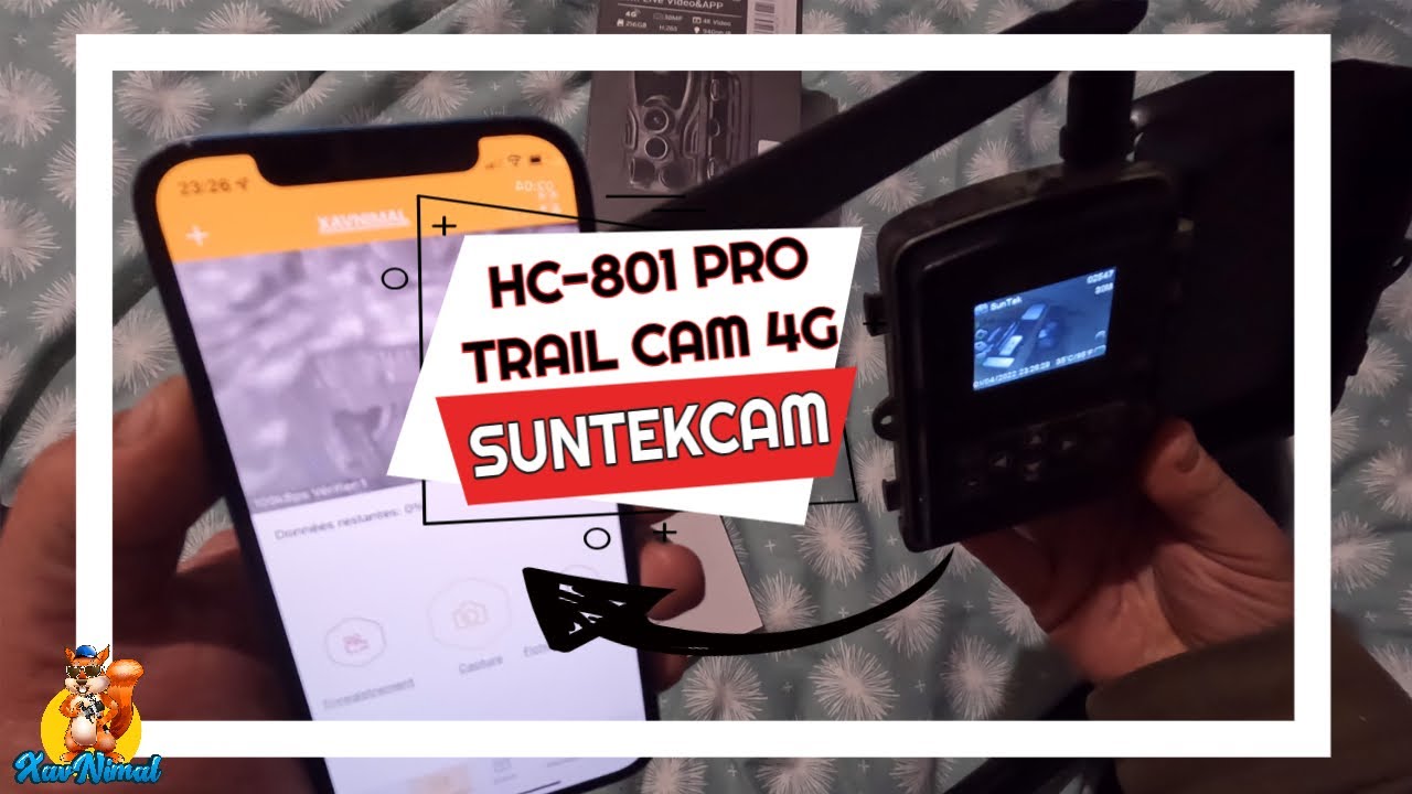 Caméra chasse 4G SUNTEKCAM HC-801pro : configuration et menu
