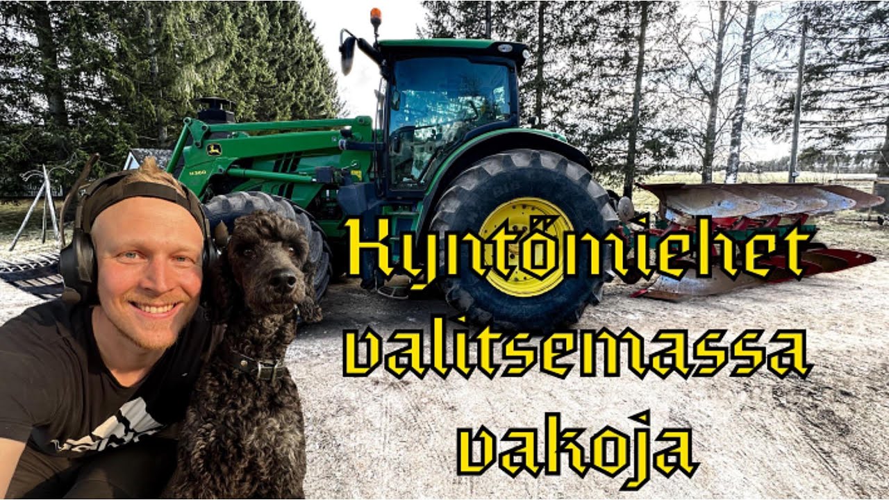 VAKOON PÄIN NYT VARJOISTA KULJEN - KYNTÖPUUHISSA JOHN DEERE 6210R + KVERNELAND ES80