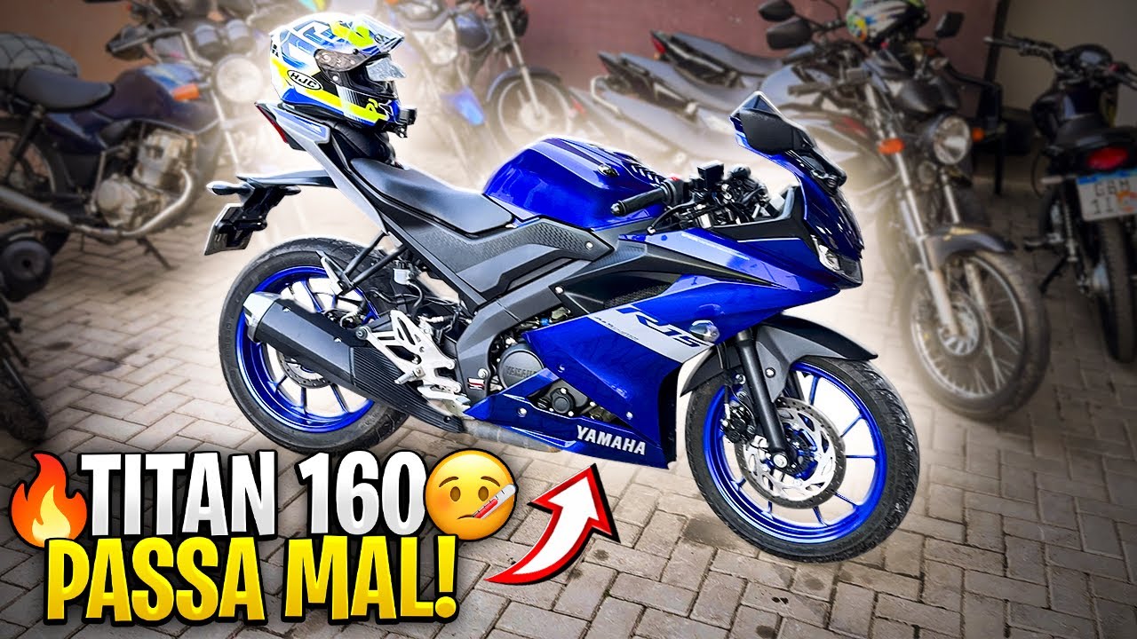 PRIMEIRA VEZ NA YAMAHA R15, TERROR DAS TITAN 160🔥😱
