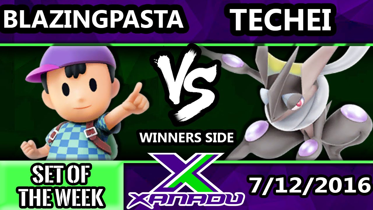 S@X 158 - BlazingPasta (Ness) Vs. Techei (Greninja) SSB4 Tournament - Smash Wii U - Smash 4