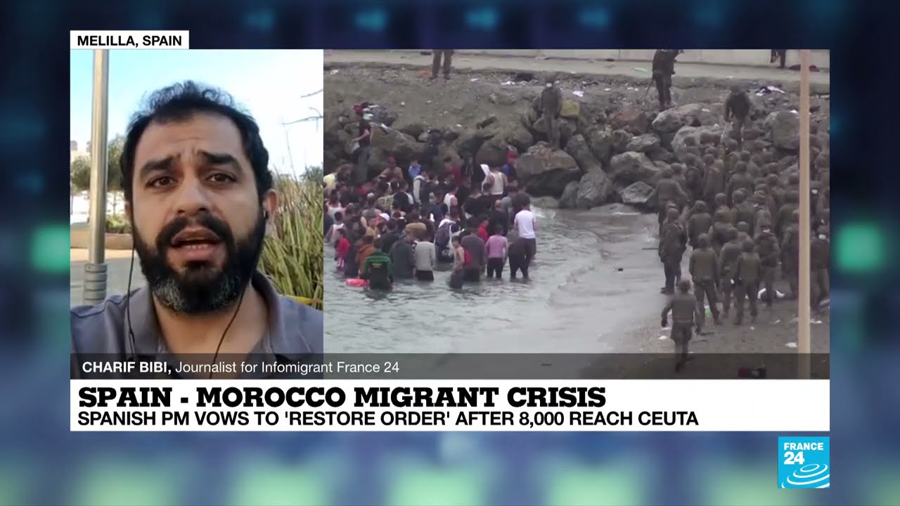 Migrants mass at Spain-Morocco border as Europe says 'won't be intimidated'
