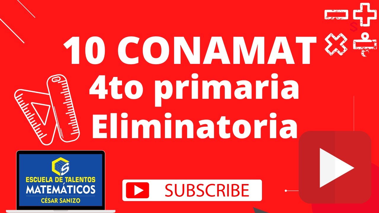4TO PRIMARIA EXAMEN CONAMAT 2010 - ELIMINAORIA