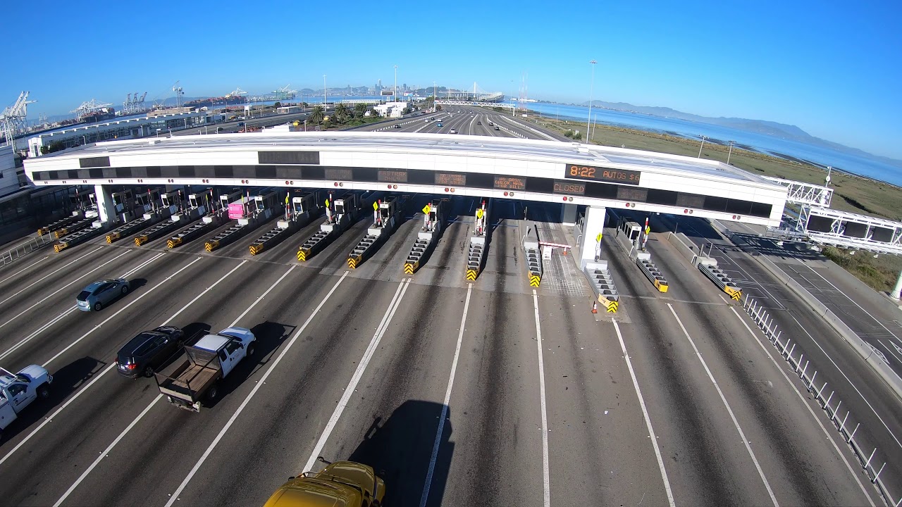 Pandemic: SF Oakland Bay Bridge toll plaza