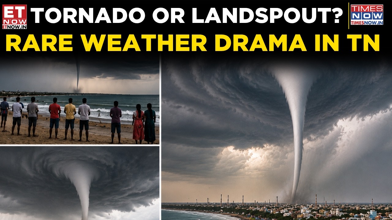 Rare Weather Shock In Tamil Nadu | Massive Swirling Funnel Spotted In Thoothukudi | Breaking News
