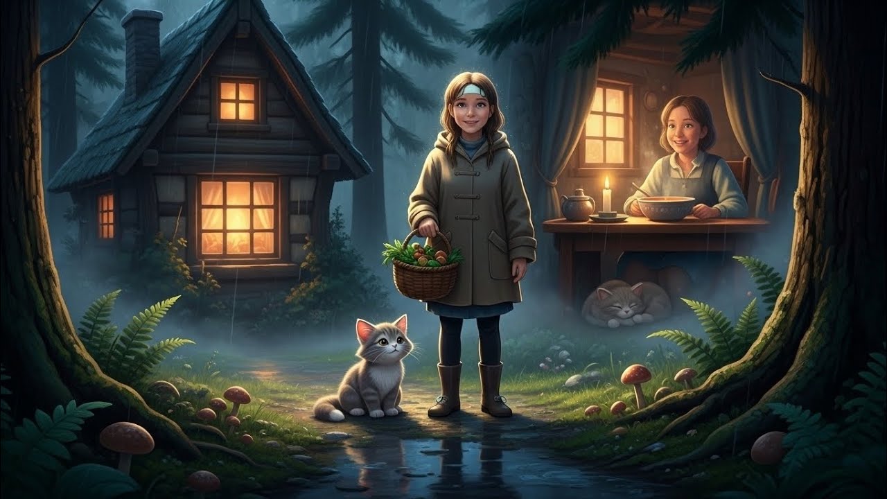 Cozy Ghibli-Inspired ASMR Storytime | Rainy Forest Walk & Warm Soup 🍲✨
