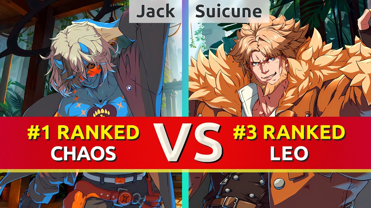 GGST ▰ Jack (#1 Ranked Happy Chaos) vs Suicune (#3 Ranked Leo). High Level Gameplay
