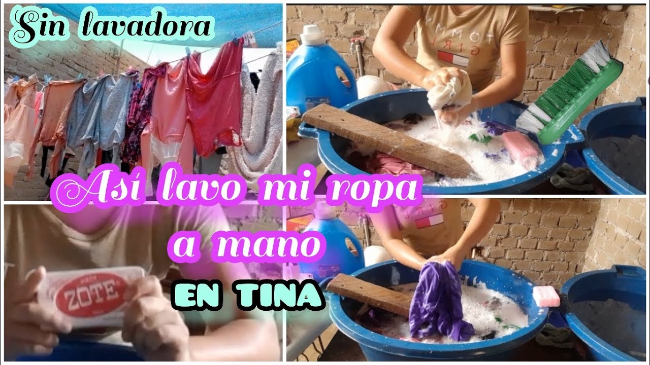 ✅ Lavando ropa a mano en Tinas 🧼👕👚RUTINA DE LAVADO 👏 motívate conmigo
