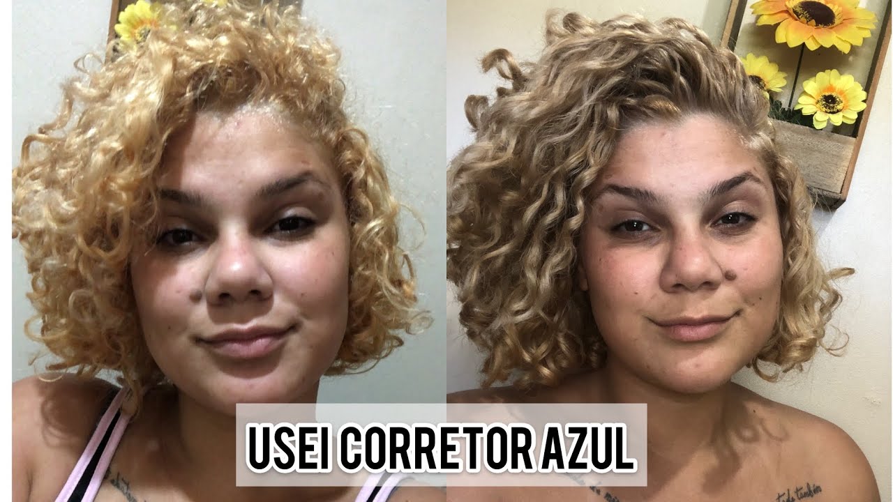 Matizado com corretor azul