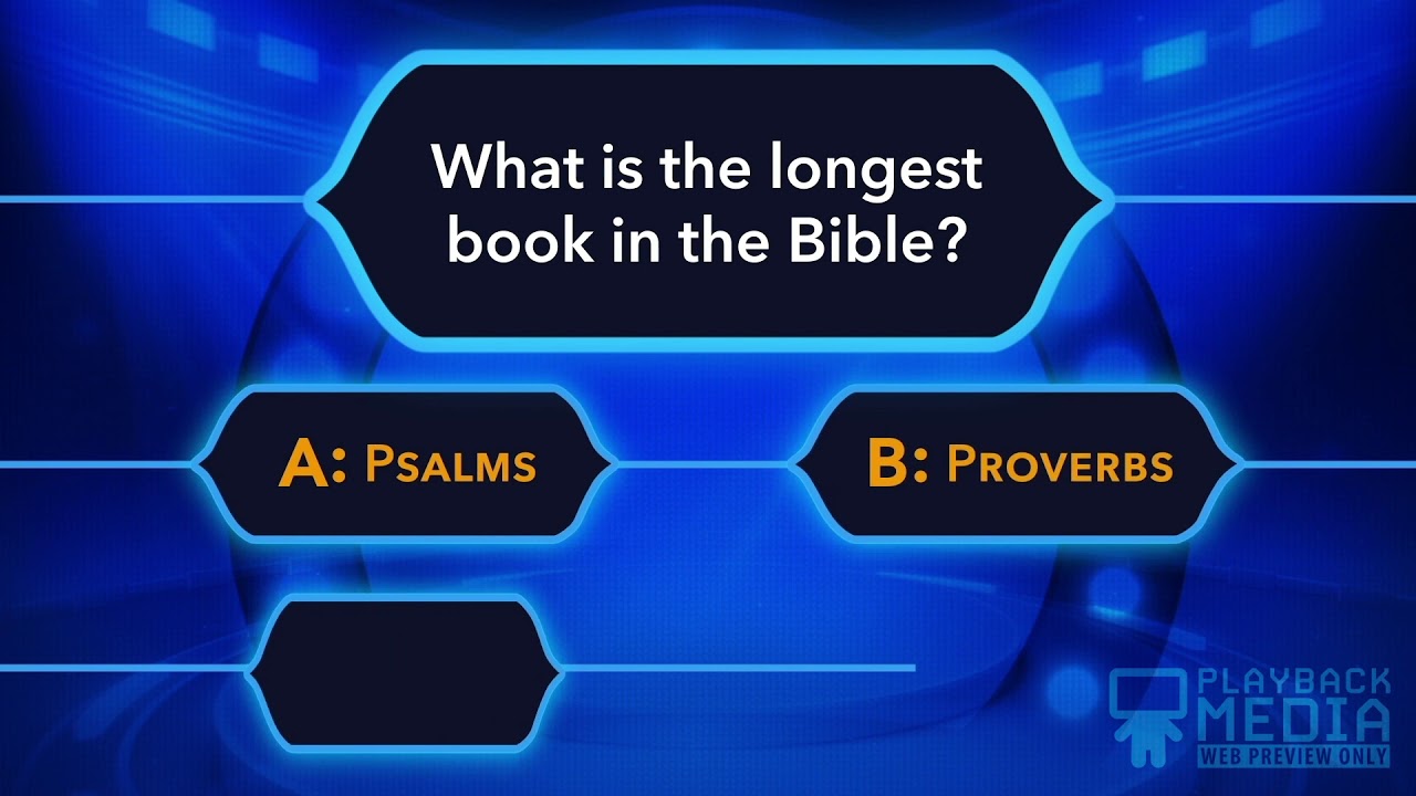 General Bible Trivia Game for Kids