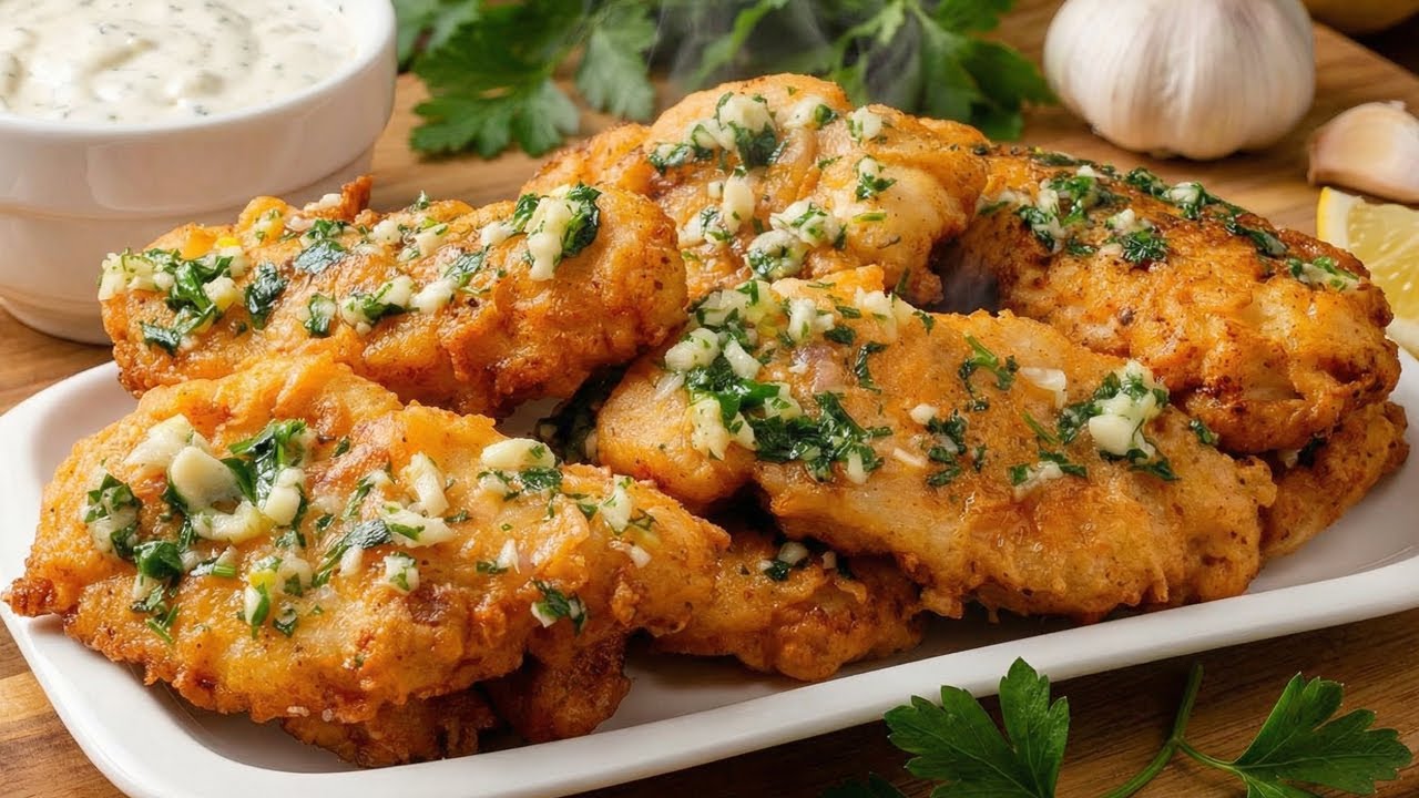 Сочная куриная грудка с чесноком. Быстро и легко для тех, кто хочет чего-то нового и вкусного!