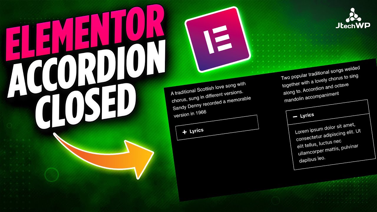 Elementor Accordion Start Closed - Quick Guide 2021