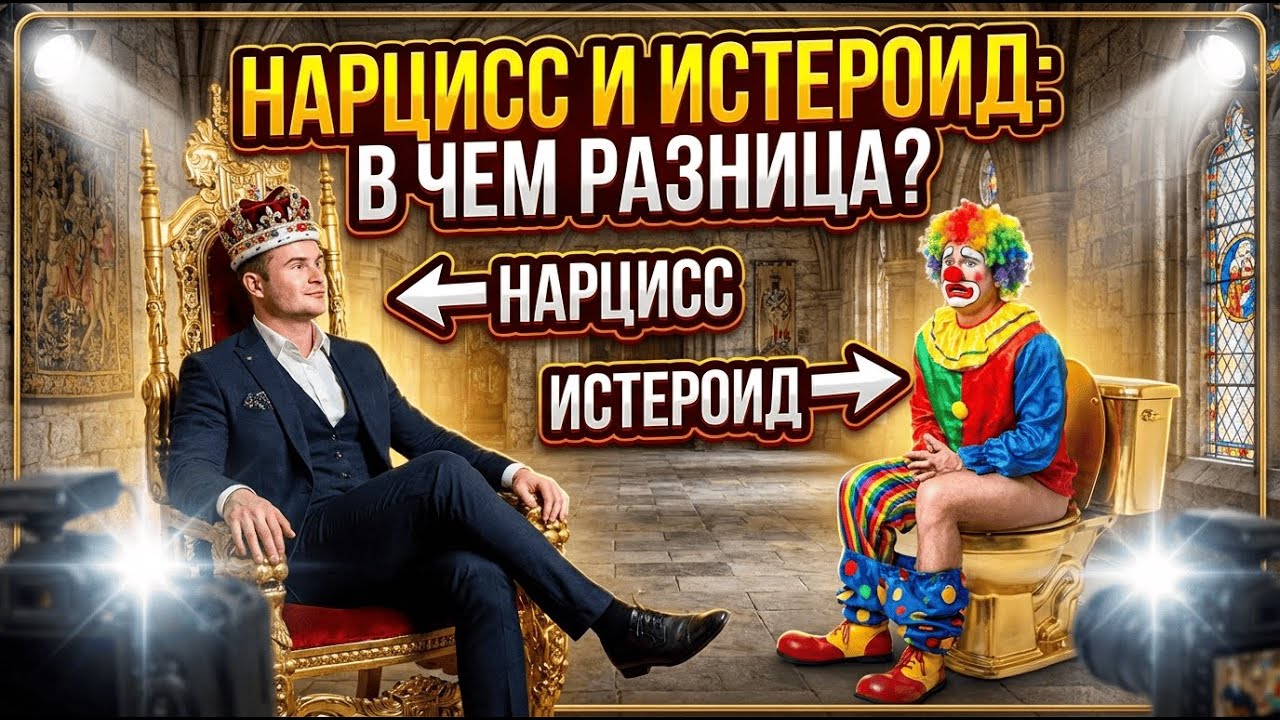 Их путают #нарцисс  и Истероид