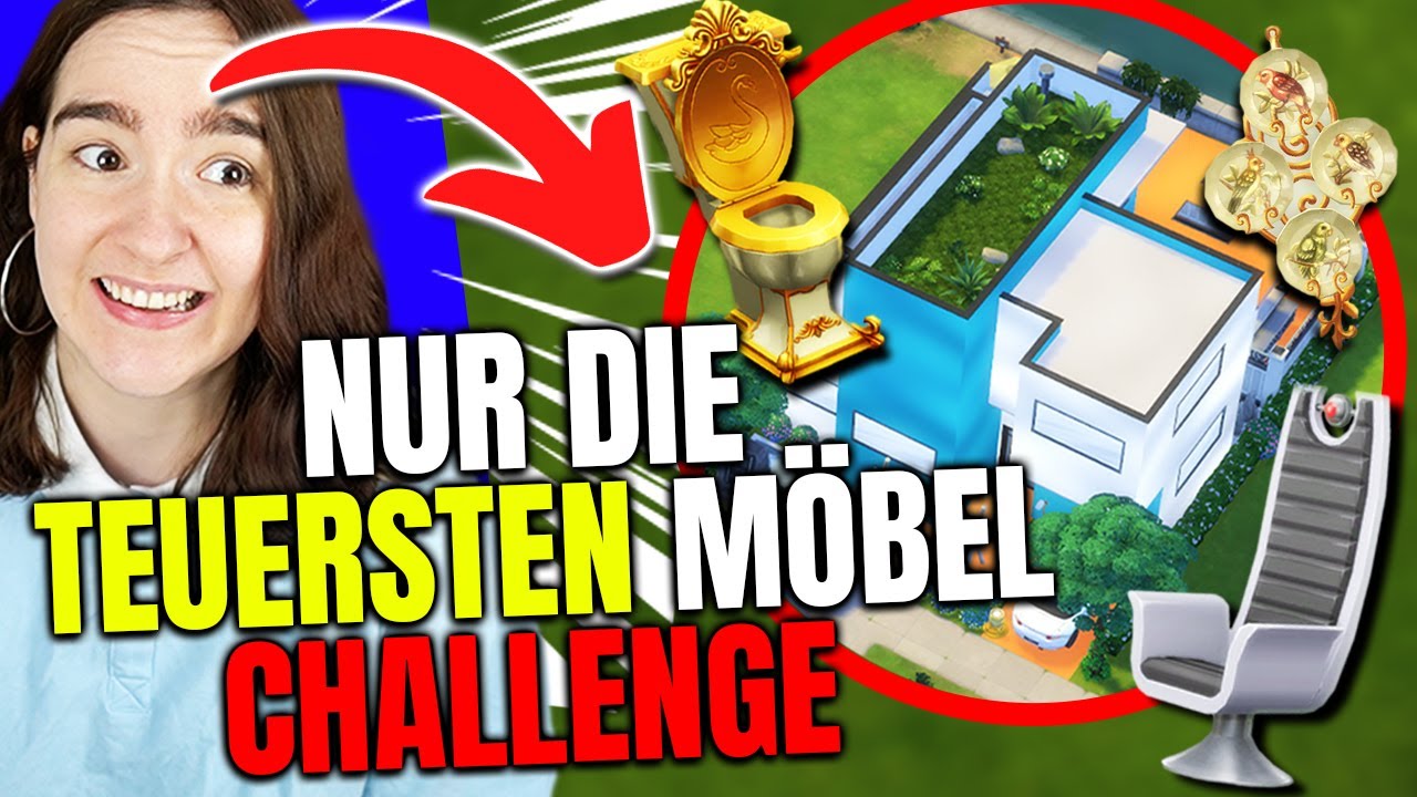 Sims ABER ich *darf* NUR die TEUERSTEN MÖBEL benutzen?! 🤑🤢 Nesmeralda Bau Challenge