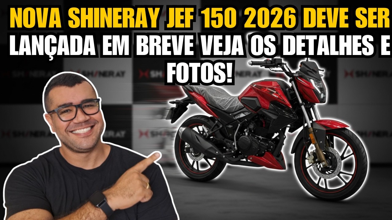 SHINERAY JEF 150 2026 VAI CHEGAR? VEJA DETALHES
