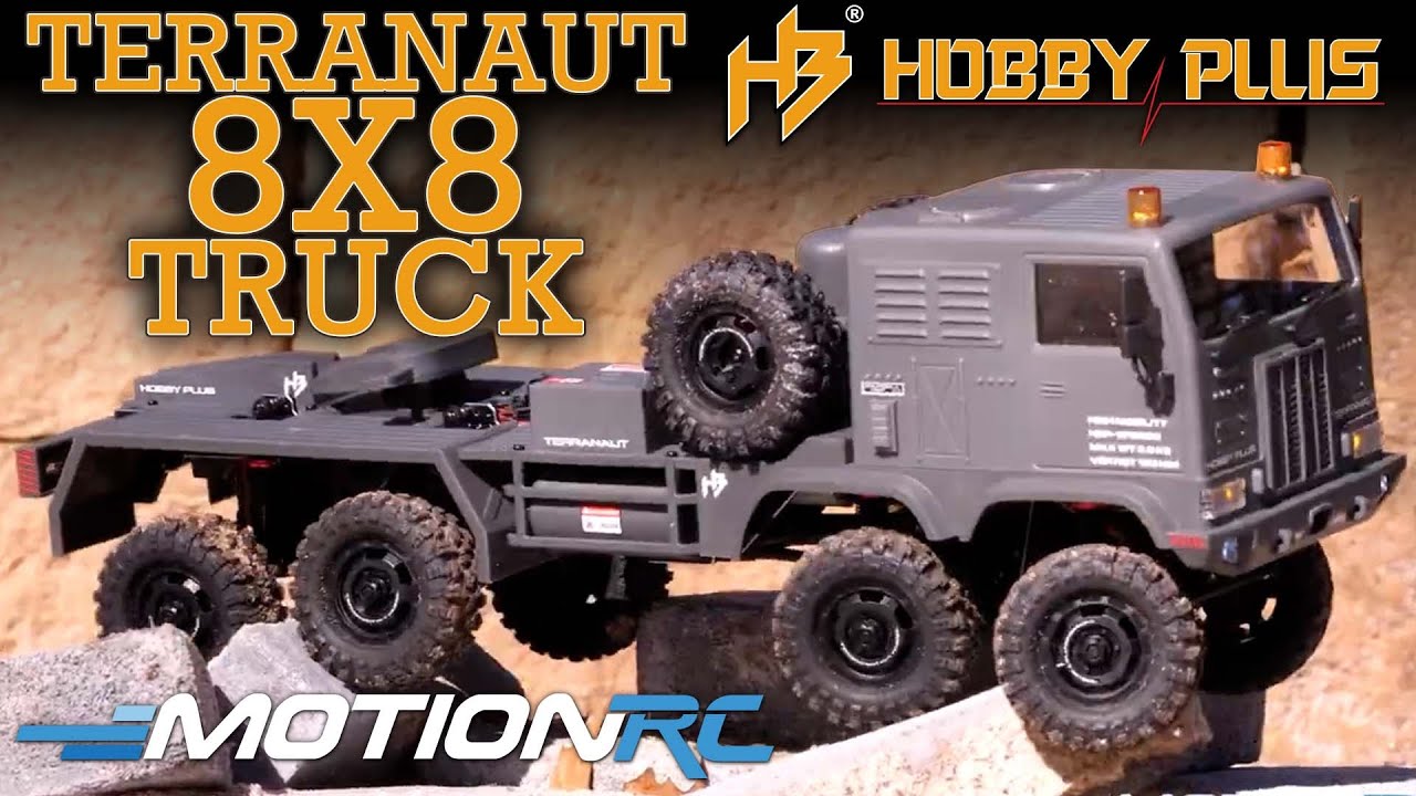 Conquer any terrain with the Terranaut 8x8 AWS RC Truck from Hobby Plus! | Motion RC