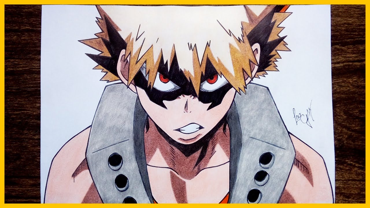 COMO DESENHAR O BAKUGOU 💥Boku No Hero Academia ✍ PASSO A PASSO