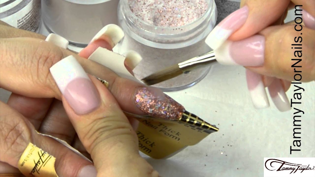 ♡ Tammy Taylor Inlay and Glitter Sculptured Acrylic Nail Demos- Roaring 20’s Collection