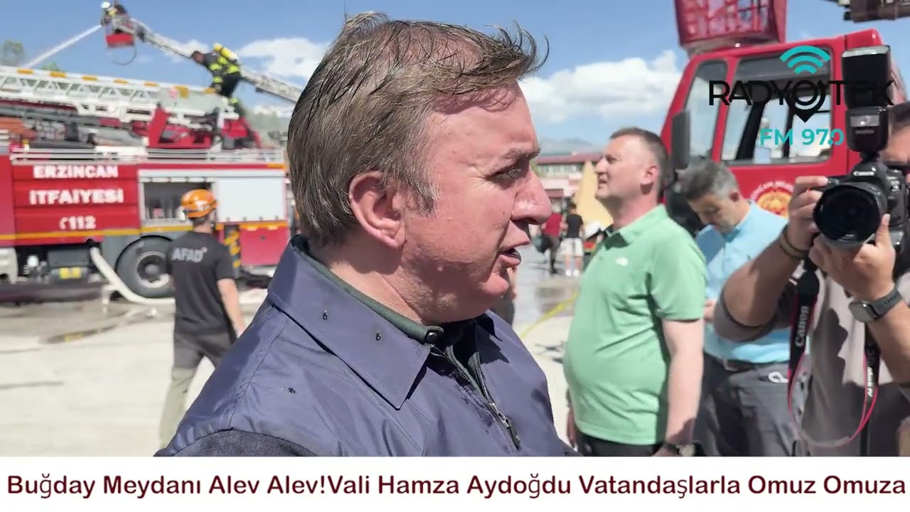 🔥 Buğday Meydanı Alev Alev! | Erzincan Valisi Hamza Aydoğdu Vatandaşlarla Omuz Omuza 🔥