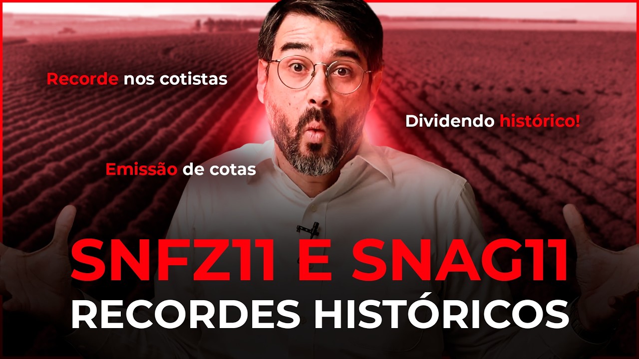 SNAG11 RECORDE DE DIVIDENDOS SNFZ11 MÁXIMA DE COTISTAS - Radar Suno Asset #019