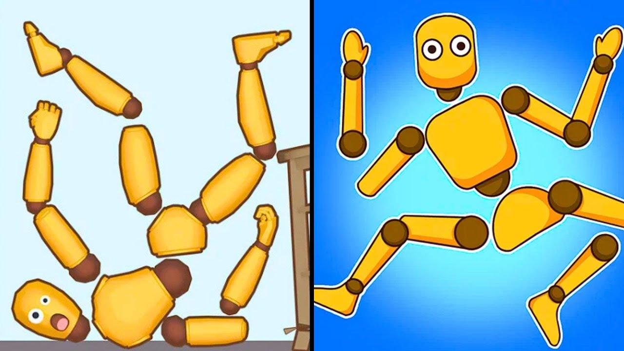 Kick & Break против Ragdoll Break — забавная мобильная ASMR-игра, все уровни сложности, новое обн...