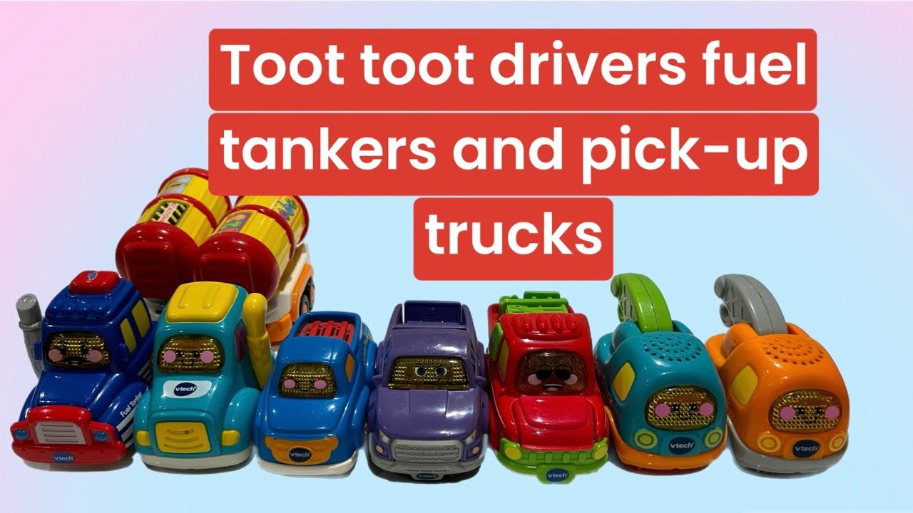 Vtech toot toot drivers fuel tankers and pick up trucks collection