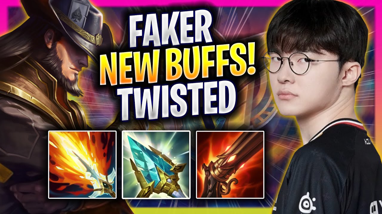 FAKER TRIES TWISTED FATE WITH NEW BUFFS! - T1 Faker Plays Twisted Fate MID vs Azir! | Season 2025