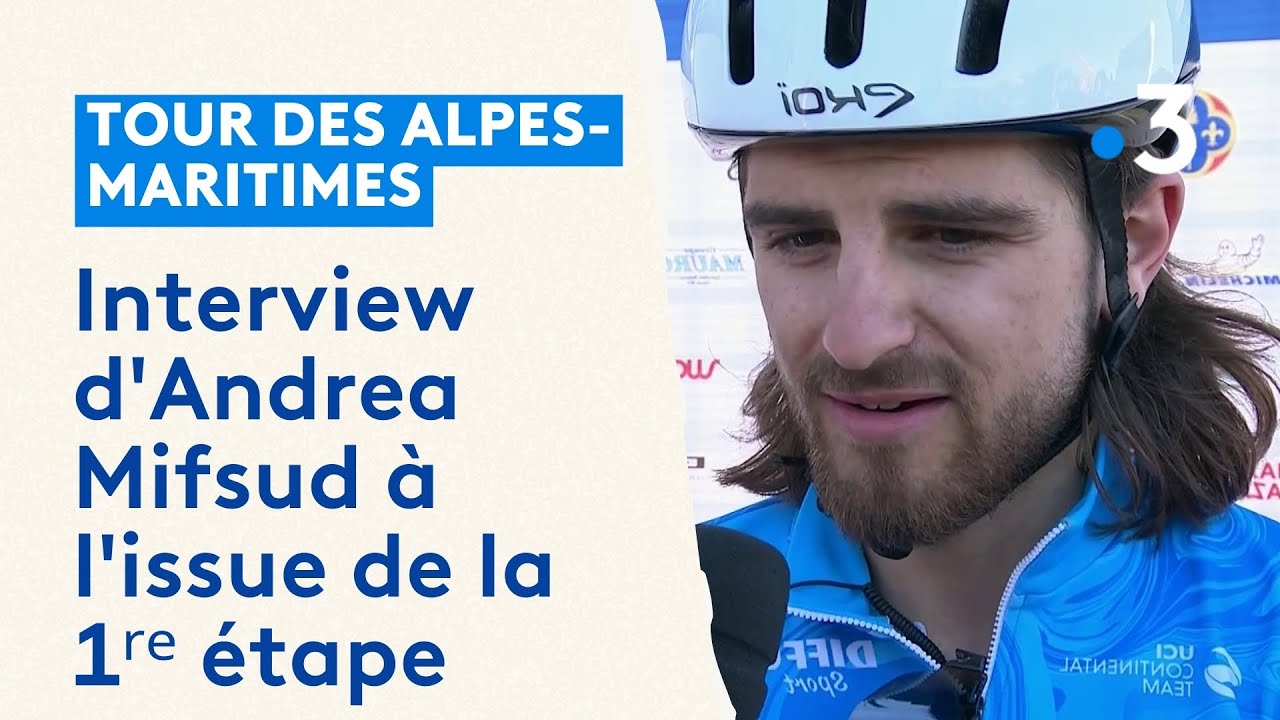 Le Tour des Alpes-Maritimes 2024 : interview d'Andrea Mifsud &agrave; l'issue de la premi&egrave;re &eacute;tape
