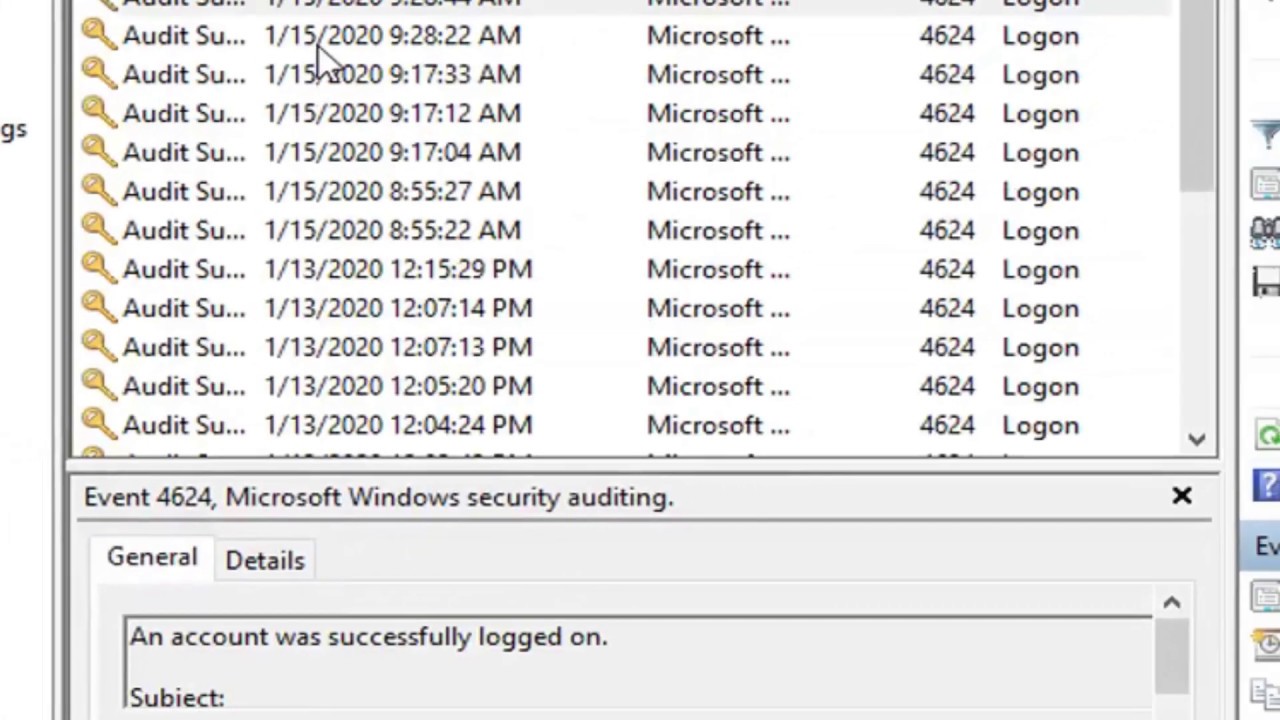 How to Event Log Login and Shutdown Activities in Windows 10/8/7
