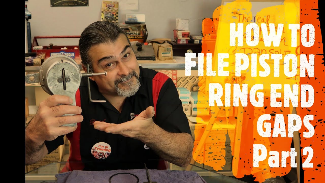 HOW TO FILE PISTON RING END GAPS PART 2