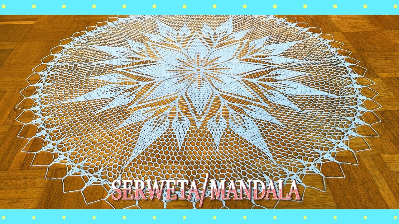 Serweta/mandala/łapacz snów (wzór 2.) na szydełku