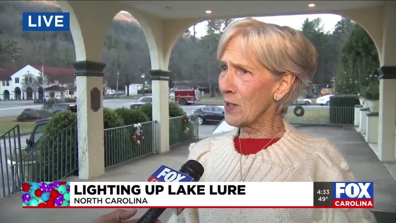 Lighting up Lake Lure
