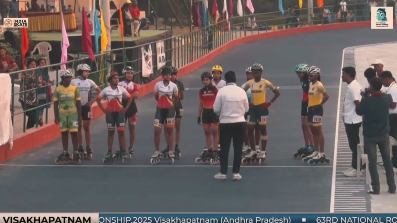15000 mtr Inline Girls Elimination Race.63 RSFI NATIONALS CHAMPIONSHIP 2025 #sports #skating