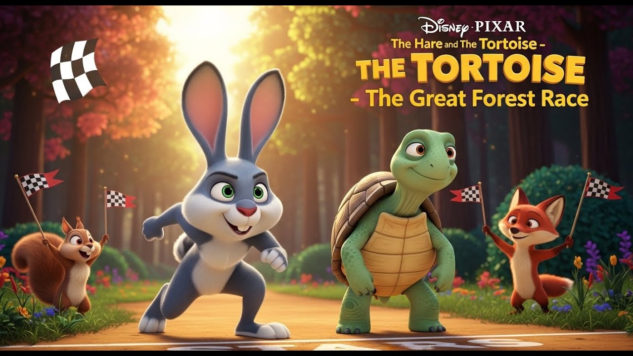 🌟 The Smart Tortoise and the Fast Hare | Motivational Story for Kids