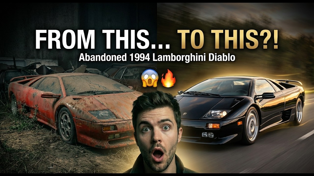 Abandoned 1994 Lamborghini Diablo Found in Junkyard &ndash; Full Restoration | Restore for you 