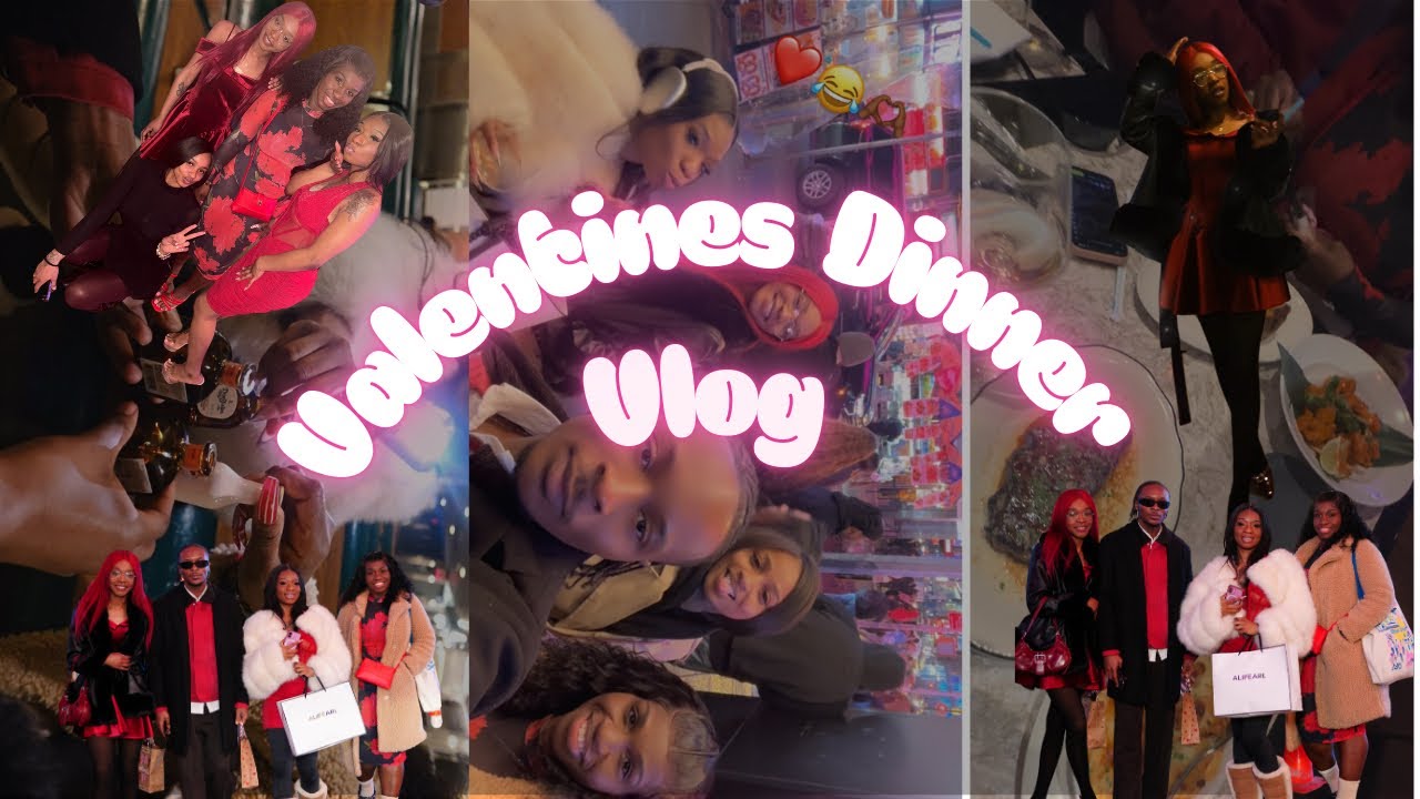 Valentine’s Dinner With My Friends 🌸✨♥️