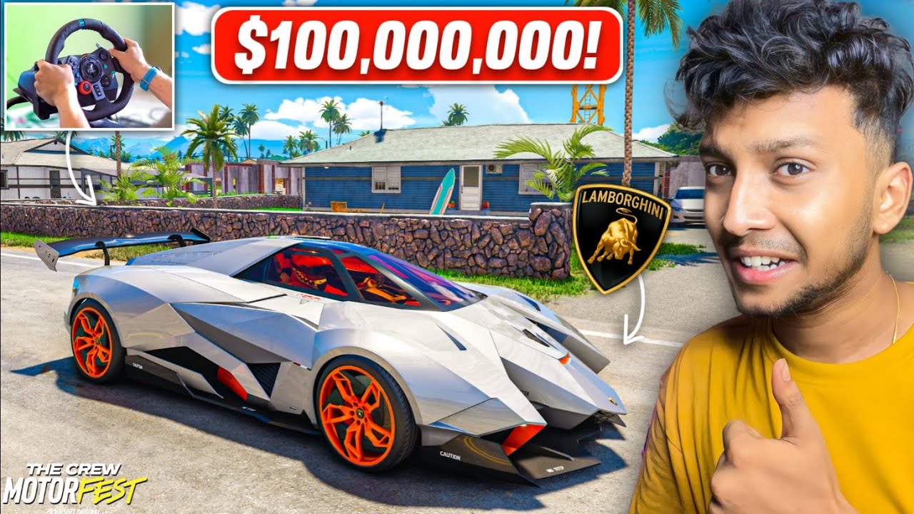 I BOUGHT THE WORLD'S MOST INSANE CAR! 😱*LAMBORGHINI EGOISTA* The Crew Motorfest - LOGITECH G29