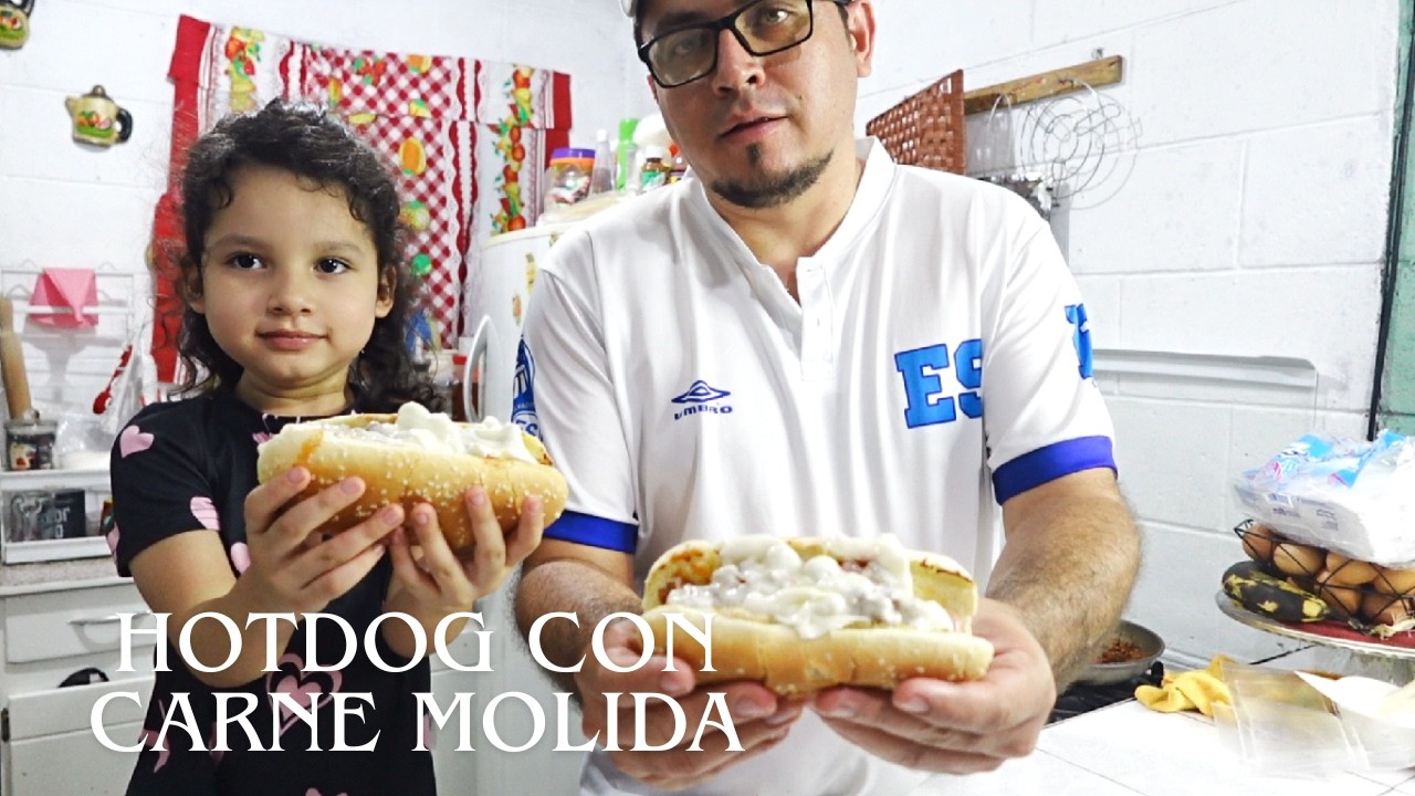 HOTDOG CON CARNE MOLIDA