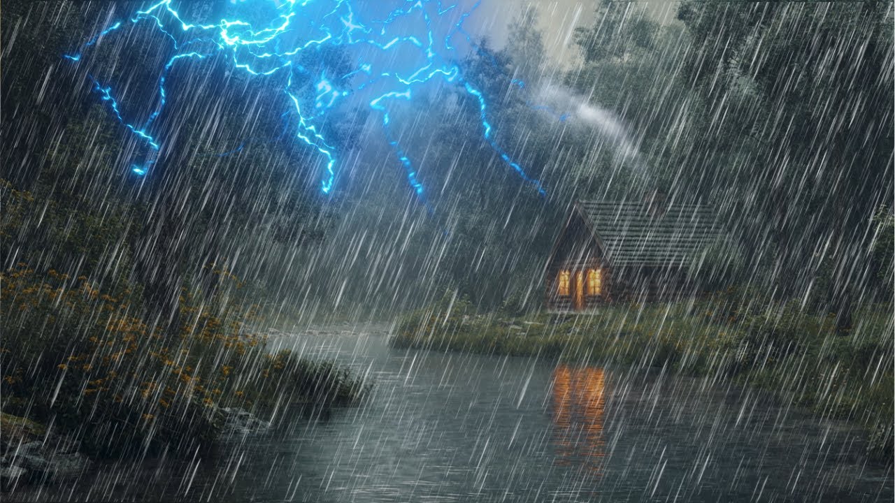 Lluvia suave en un bosque remoto para concentración relajación y descanso ideal contra la ansiedad