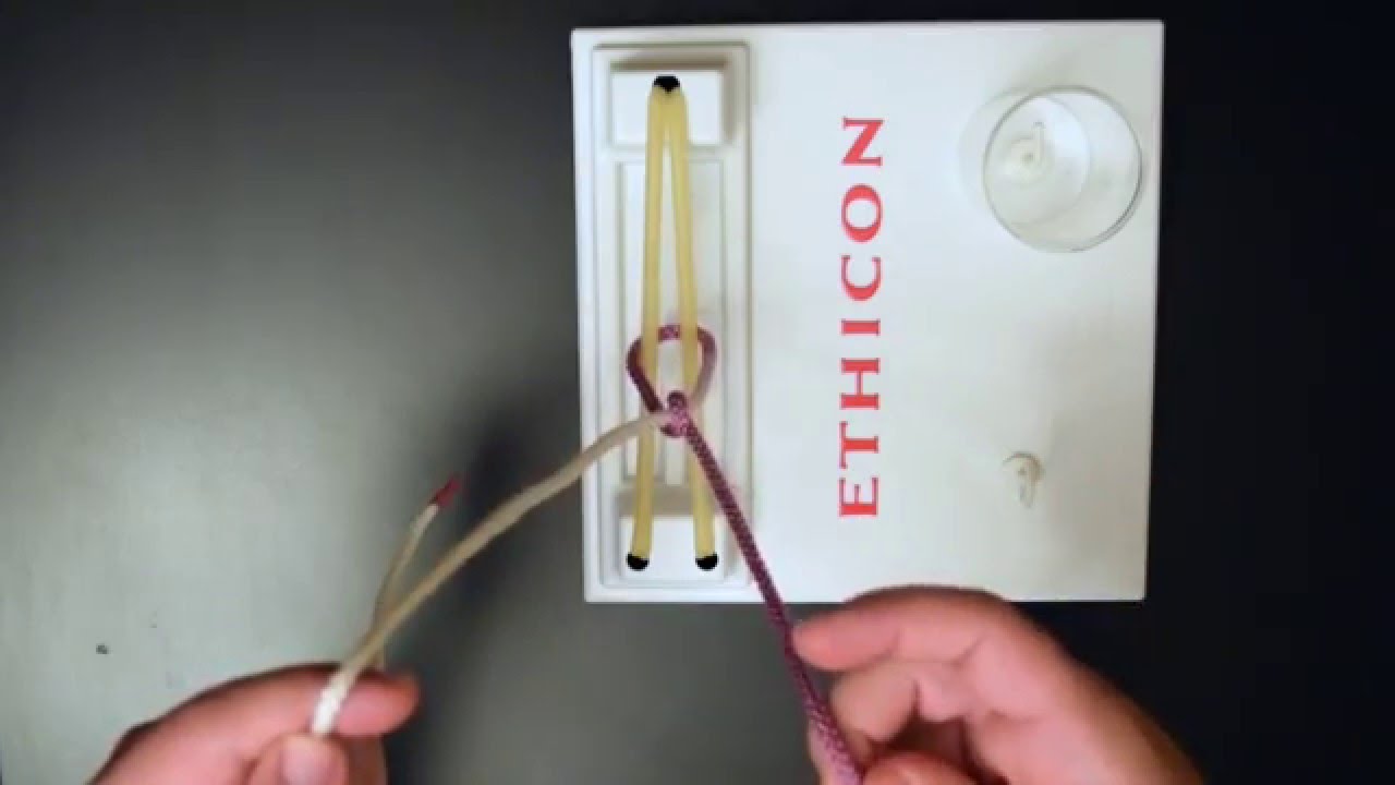 BEST demonstration of how to form a one handed surgical slip knot