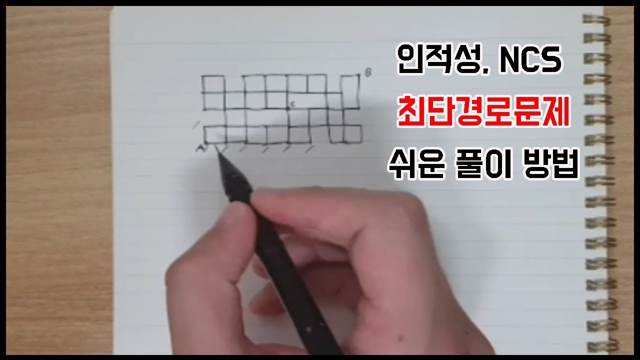 인적성 최단경로 문제 풀이 방법