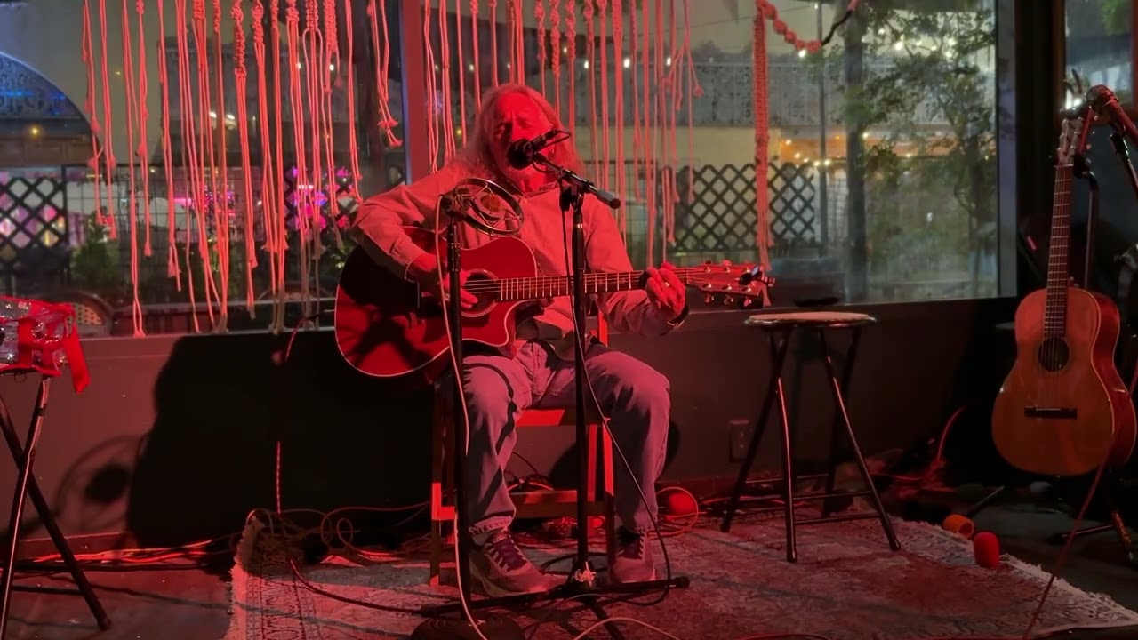 Hey Hey My My (N Young)/ All Along The Watchtower (B Dylan)--Ron Polit @ The Den Cafe, Santa Ana CA