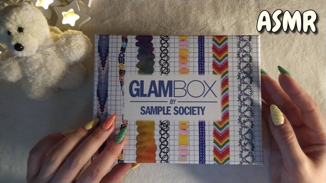 Распаковка Глэм Бокс, асмр шепот, профессиональная косметика • ASMR Glam Box мои покупки, таппинг