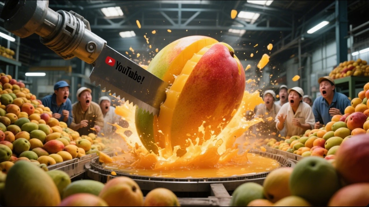 Inside a Massive Mango Processing Factory — From Fresh Mango to Packaged Products