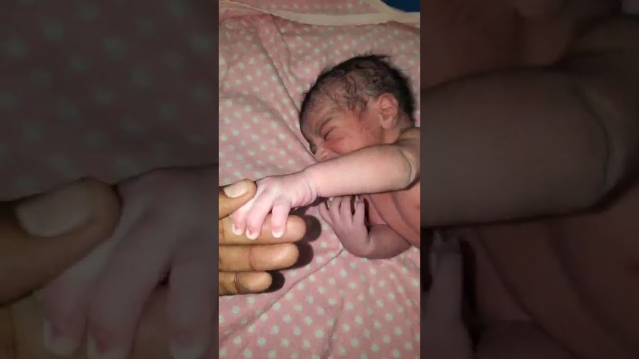 Cute and adorable newborn baby lot of crying in this his weight is 3.4kg after birth 2 hours ago